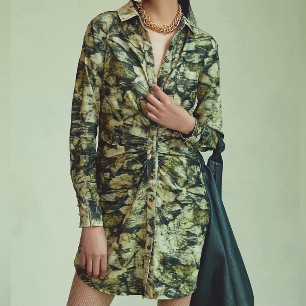 Pilcro long sleeve Button-Up Shirt Dress